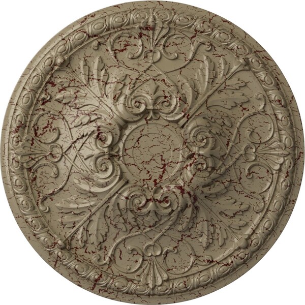 Ekena Millwork Tristan Ceiling Medallion (Fits Canopies up to 6 1/4"), 32 3/8"OD x 3 1/2"P, Gobi Desert Crackle CM32TNGDC - main